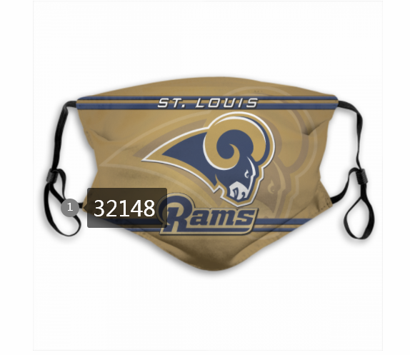 NFL 2020 Los Angeles Rams #21 Dust mask with filter->nfl dust mask->Sports Accessory